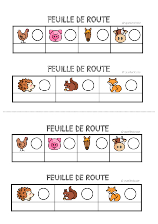 7 puzzles de lecture - Niveaux 2 et 3