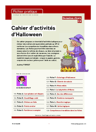 Activités autour d'Halloween Cycles 2&3