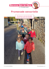 Bienvenue dans ma classe : promenade sensorielle