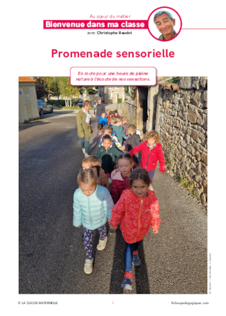 Bienvenue dans ma classe : promenade sensorielle