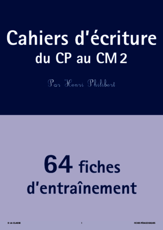 Cahiers d'écriture du CP au CM2 - FichesPédagogiques.com