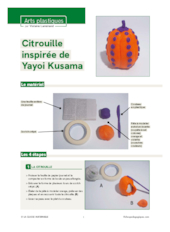 Citrouille inspirée de Yayoi Kusama