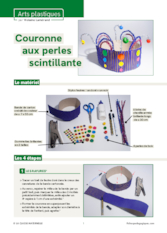 Couronne aux perles scintillante