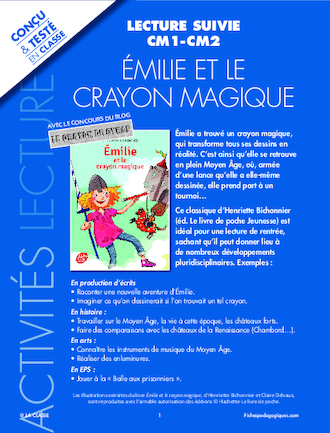 Émilie et le crayon magique - FichesPédagogiques.com