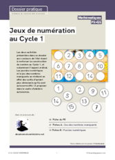 Jeux de numération au Cycle 1