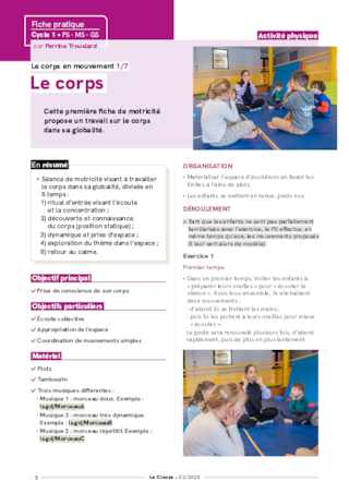 Le corps en mouvement