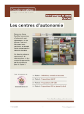 Les centres d'autonomie