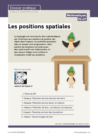 Les positions spatiales