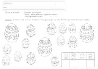 Numération à 5 - Oeufs de PAQUES