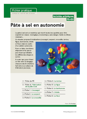 Pâte à sel en autonomie