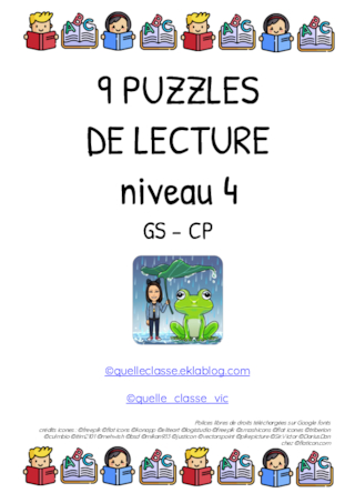 Puzzles de lecture - Niveau 4