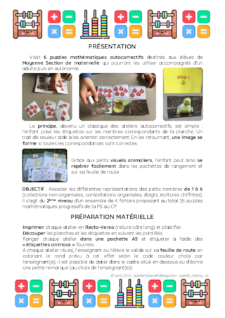 Puzzles mathématiques MS