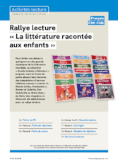 Rallye lecture « La littérature racontée aux enfants »