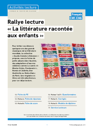 Rallye lecture « La littérature racontée aux enfants »