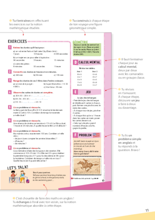 Voyage en maths CM1 aux Etats Unis - Manuel de l'élève (extrait)